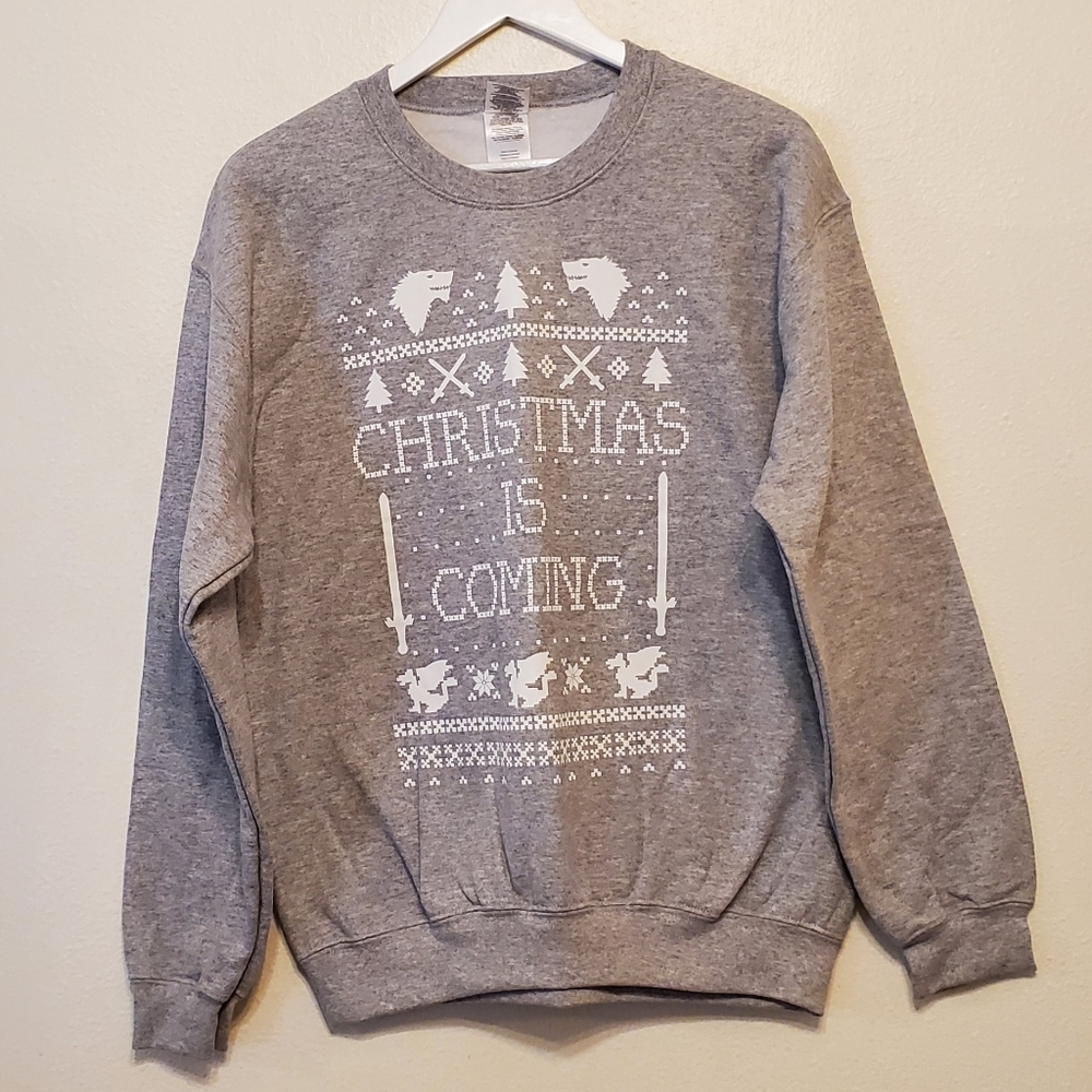 TStars unisex Christmas sweatshirt in grey